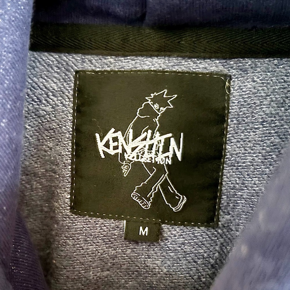 ❌SOLD❌ KENSHIN KOLLECTION Graphic Hoodie Hand+Wolf Anime/Manga Design, SZ M EUC - Picture 4 of 9